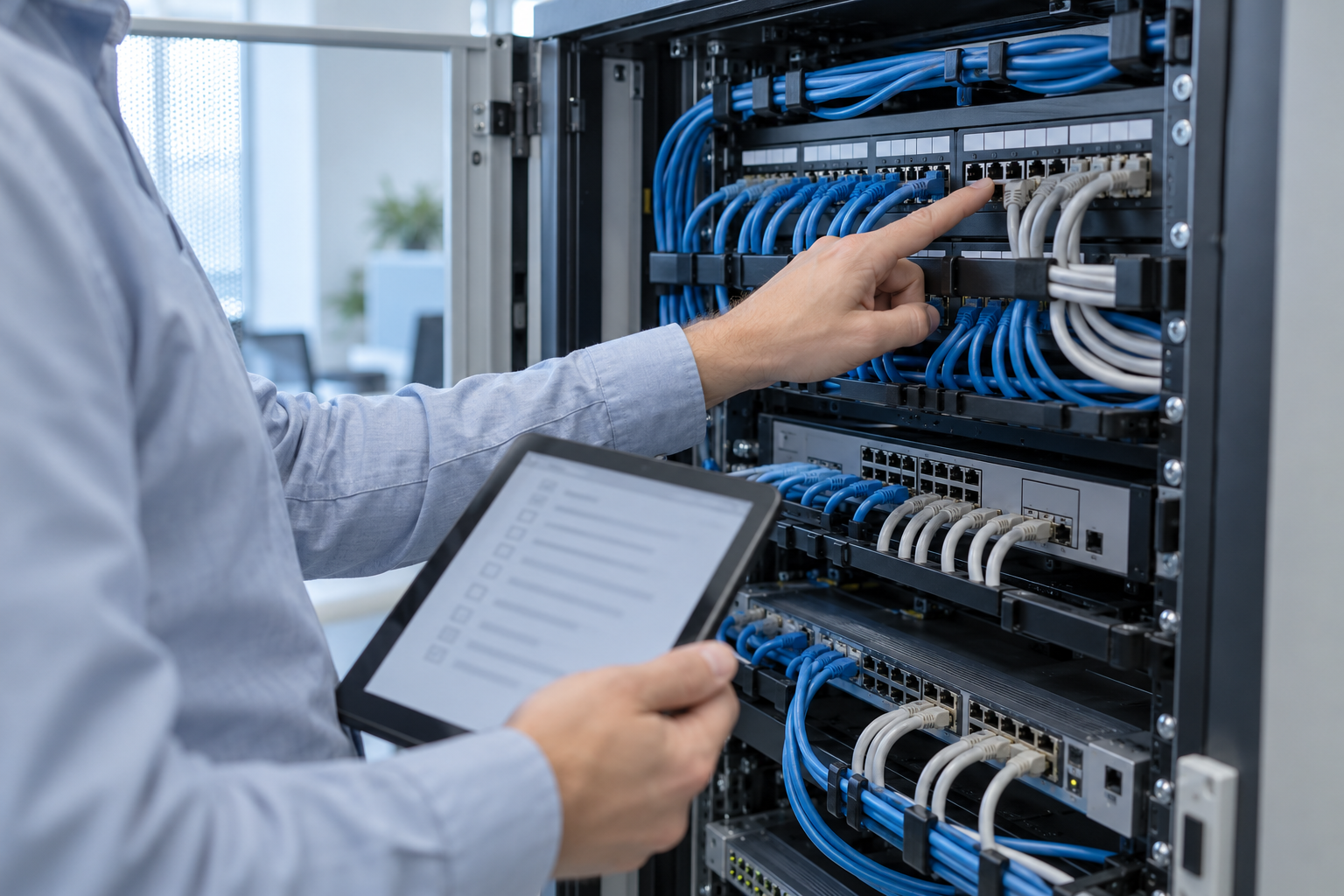 Концептуальная иллюстрация обследования ИТ-оборудования
