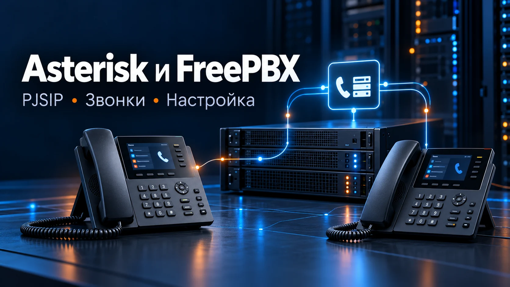 Иллюстрация к инструкции: Asterisk на Ubuntu и FreePBX: установка PBX, PJSIP и проверка звонков