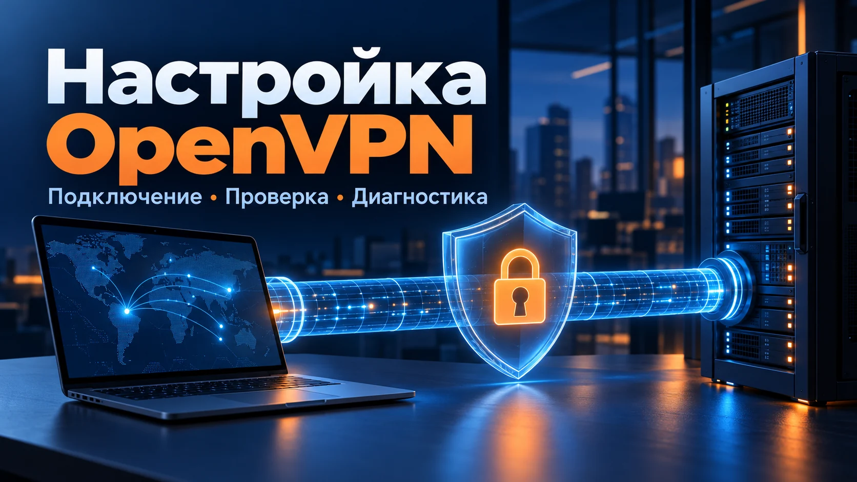 Настройка OpenVPN: защищённое подключение ноутбука к корпоративному серверу