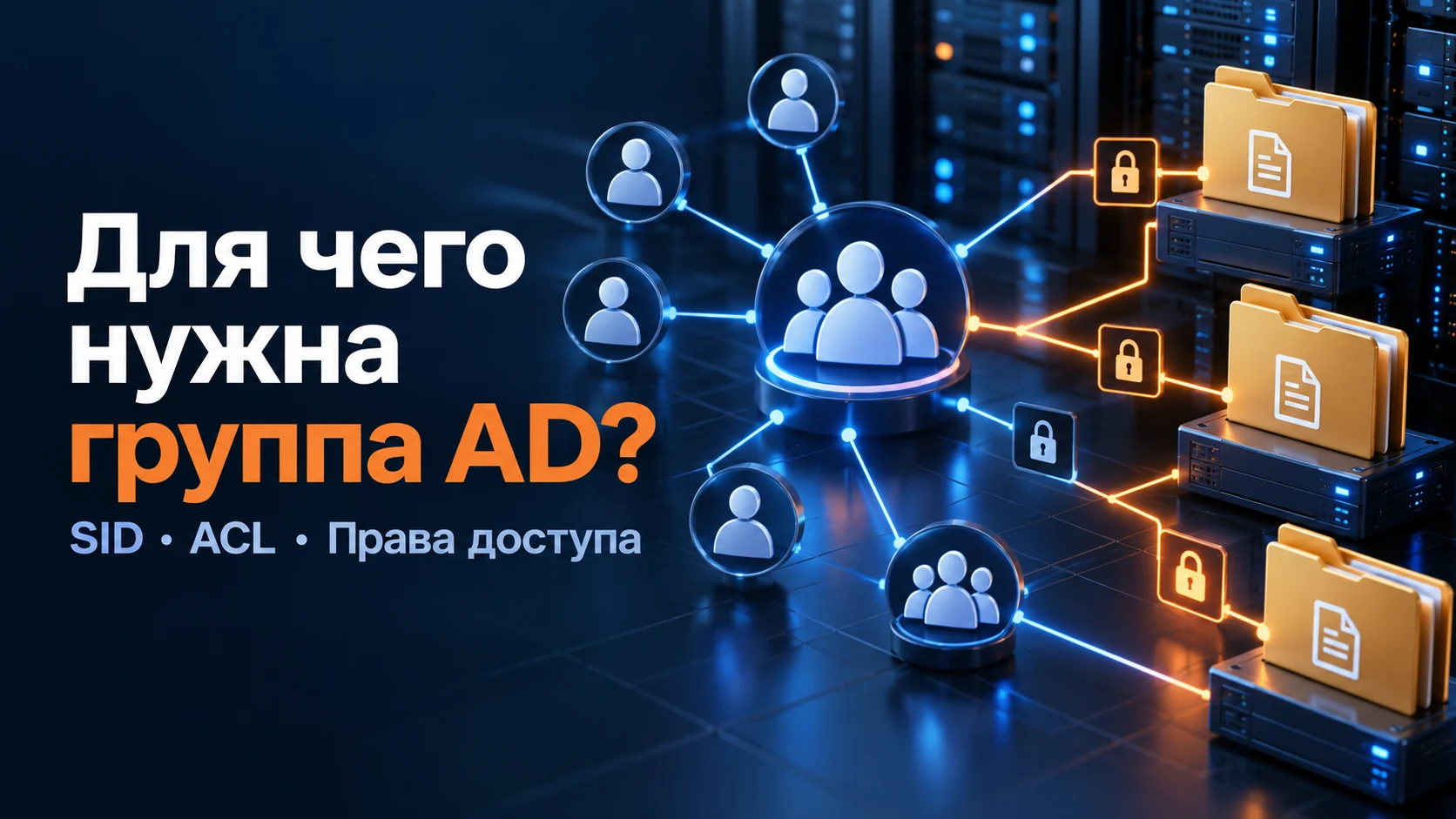 Иллюстрация к инструкции: Как выяснить назначение группы Active Directory: SID, вложенность, GPO и ACL