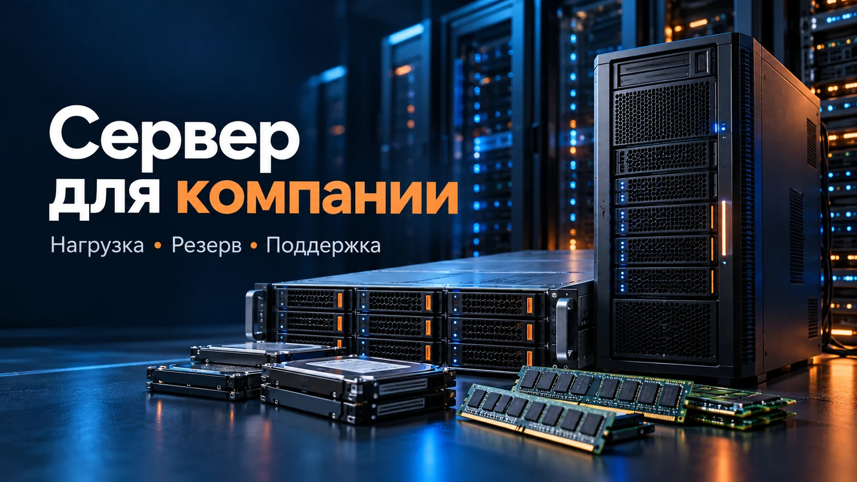 Иллюстрация к инструкции: Как выбрать сервер для небольшой компании: нагрузка, диски, резерв и приёмка